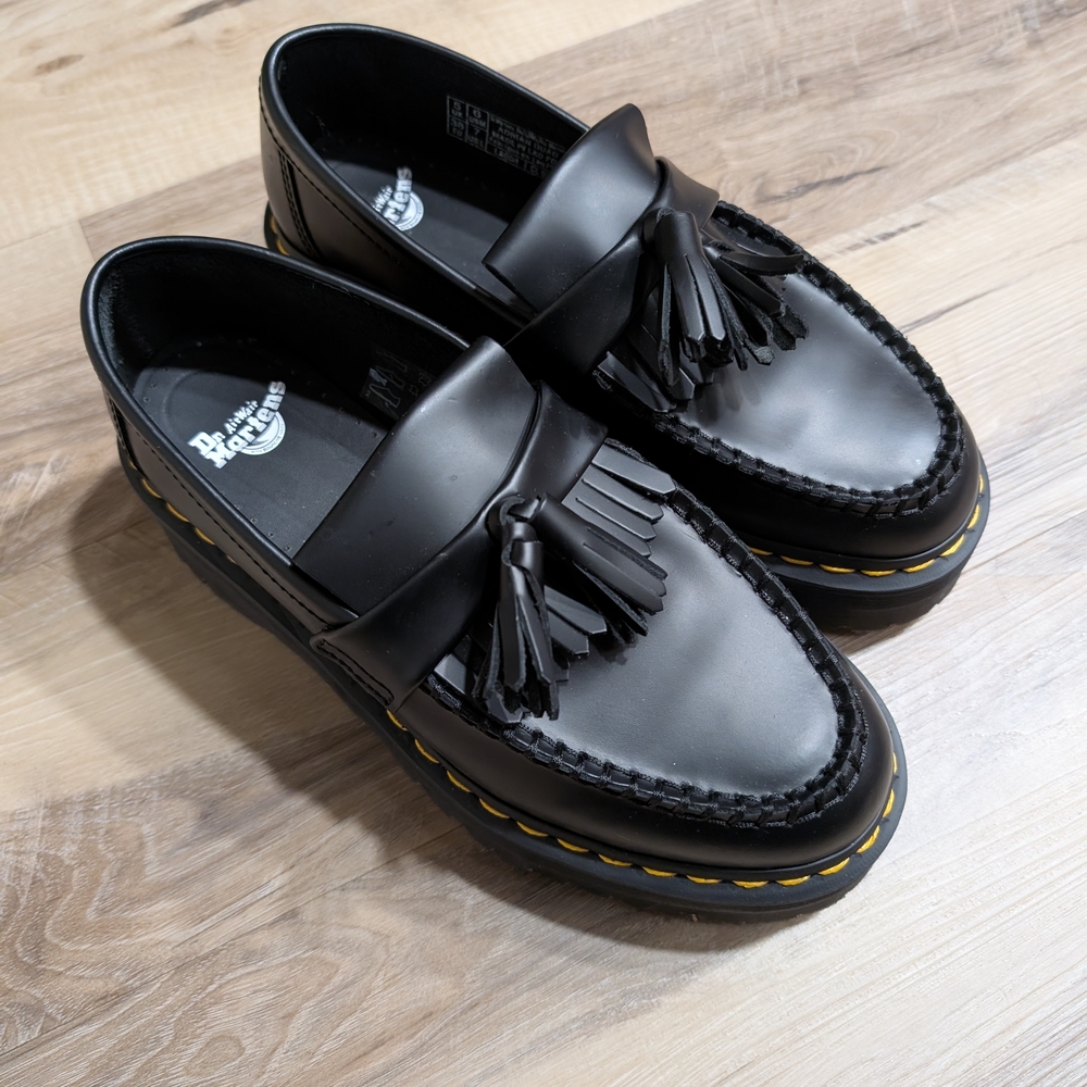 Dr. Martens Black Tassel Loafers